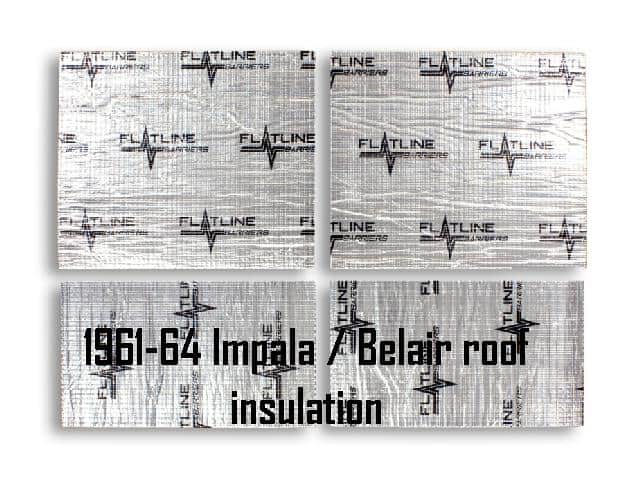 Insulation: Roof Inner - 61-64 GM B body - Big car